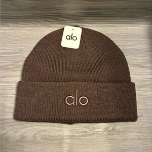 ALO Yoga Brown Knit Beanie
